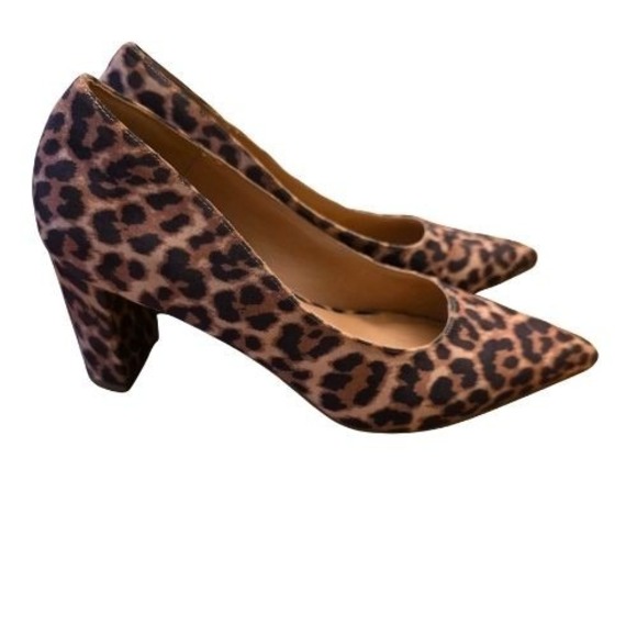 Lane Bryant Women's Leopard Print Pointed Toe Pumps 2.5" Heels Shoes Size 8W - Picture 4 of 16